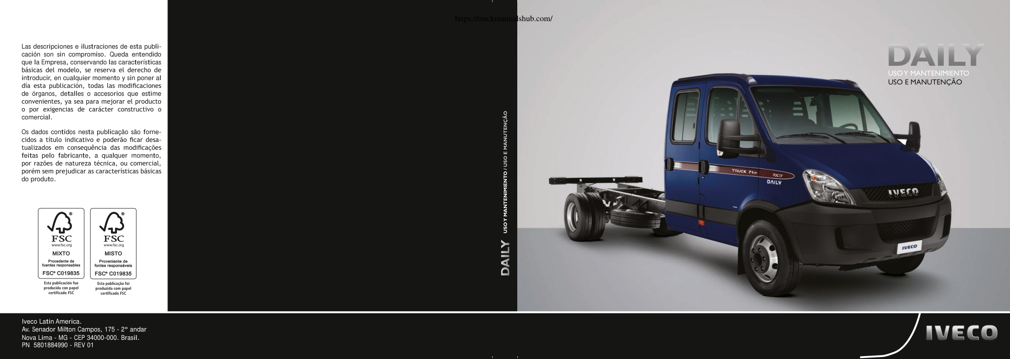 Première page de Iveco Daily manual