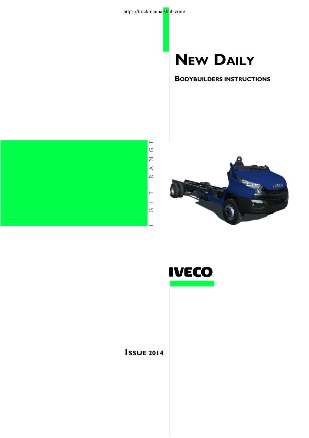 Première page de Iveco NEW DAILY Manual