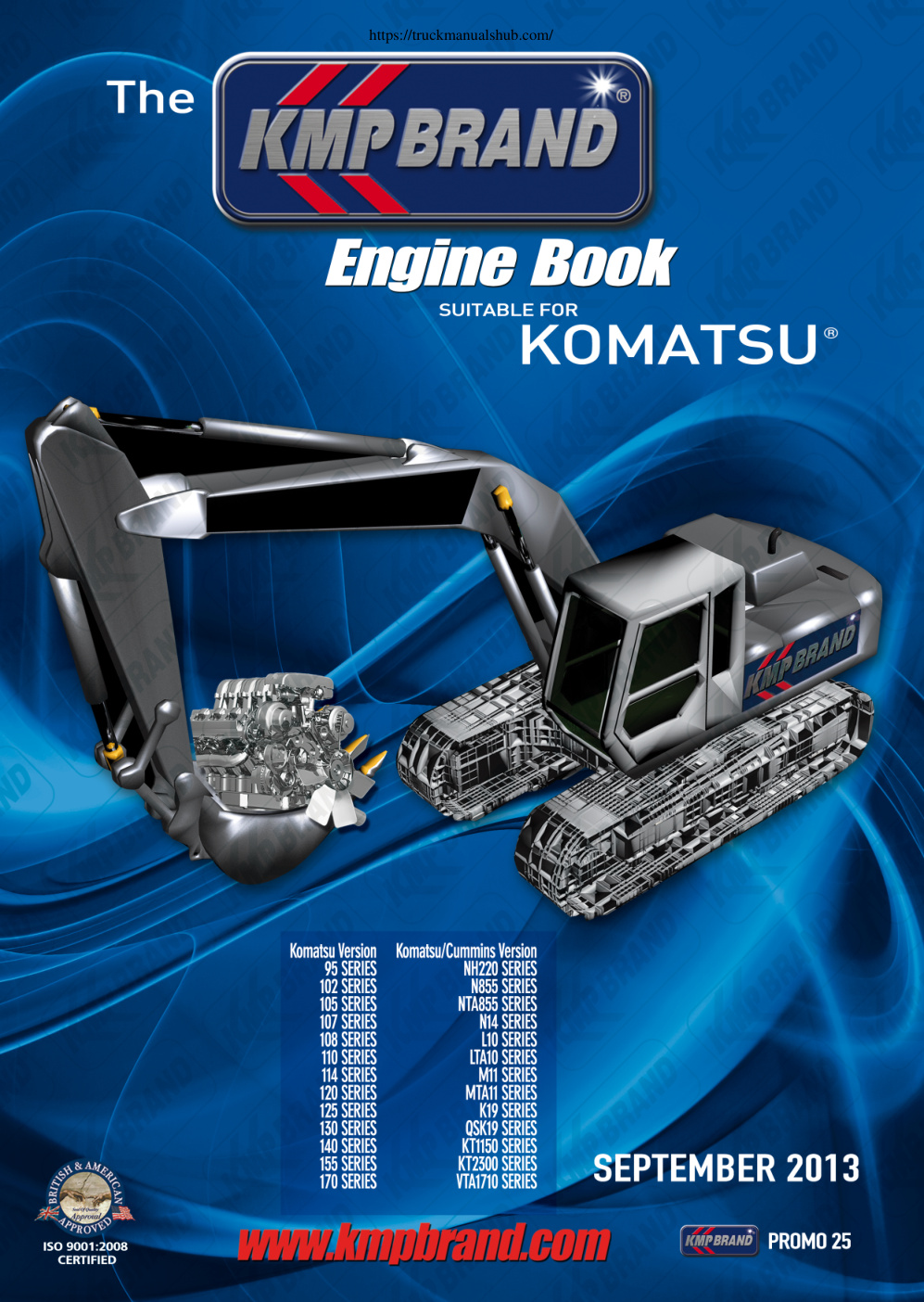 Première page de Komatsu Engine Parts Catalogue 2013