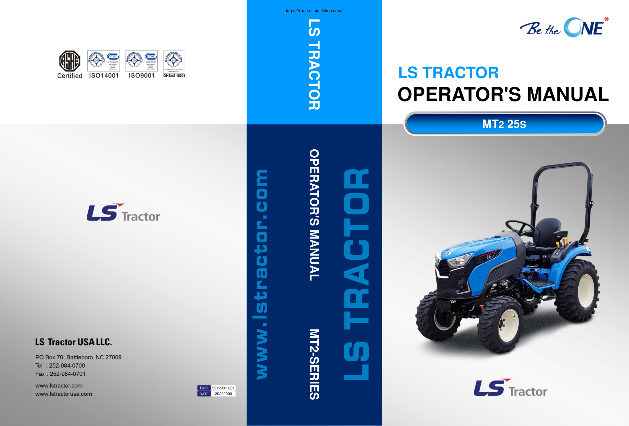 Première page de LS Tractor MT225 S Operator s Manual