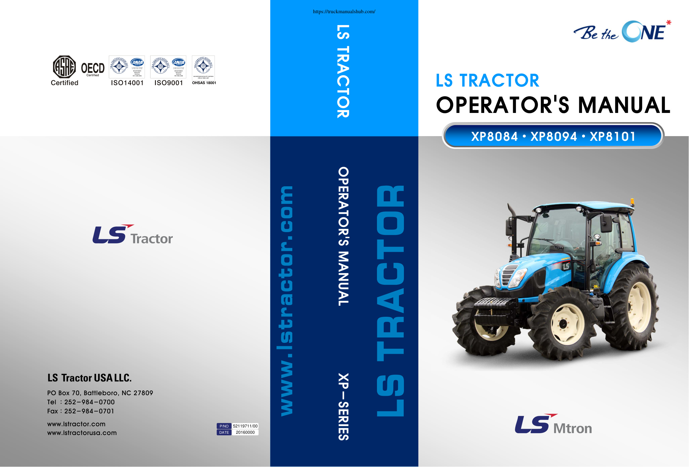 Première page de LS Tractor XP8084 XP8094 XP8101 Operator s Manual
