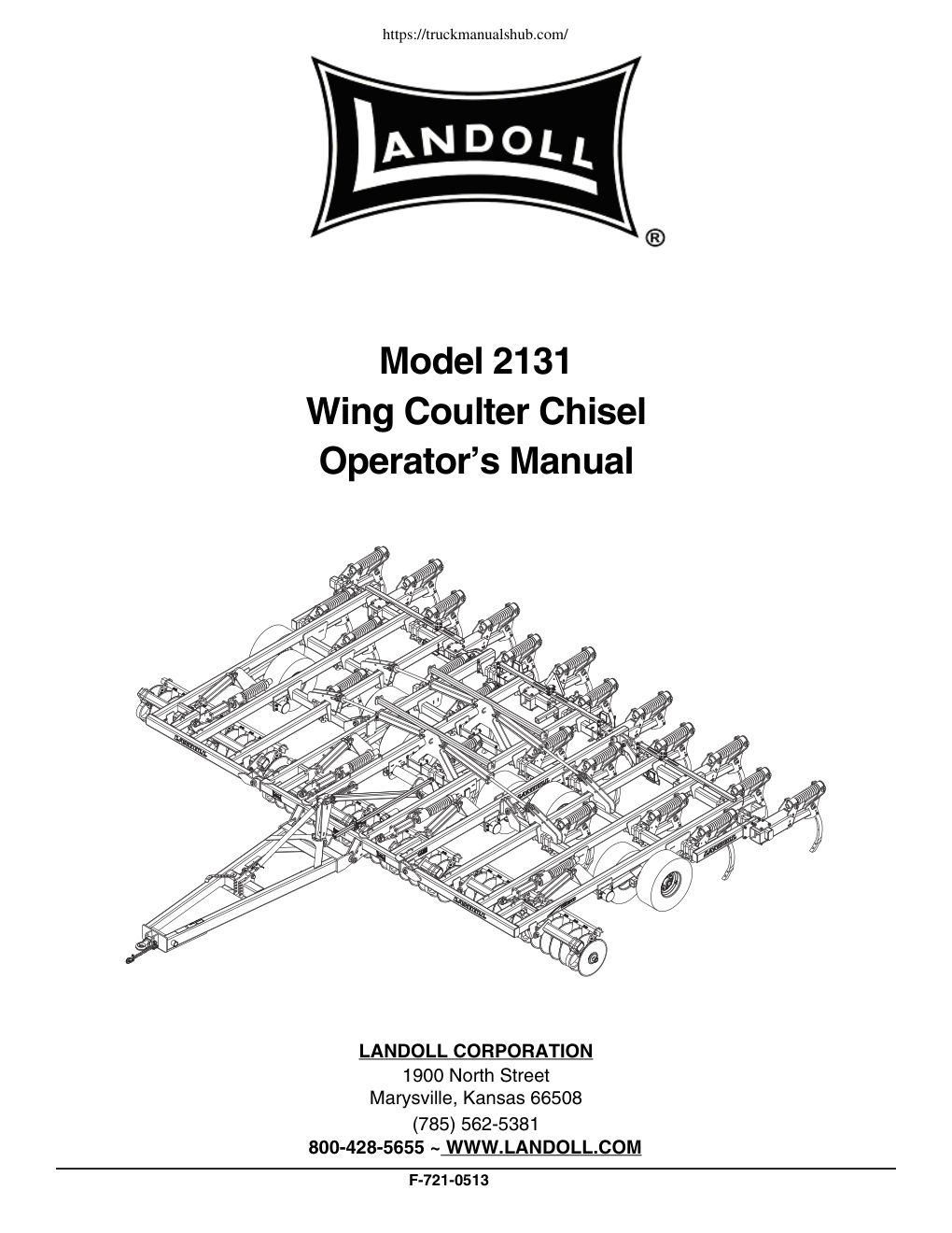 Première page de Landoll 2131 Operator s Manual