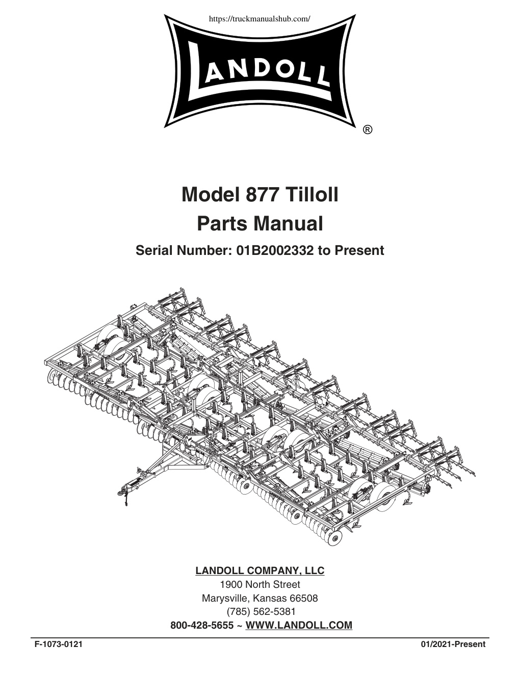 Première page de Landoll 877 Tilloll Parts Manual
