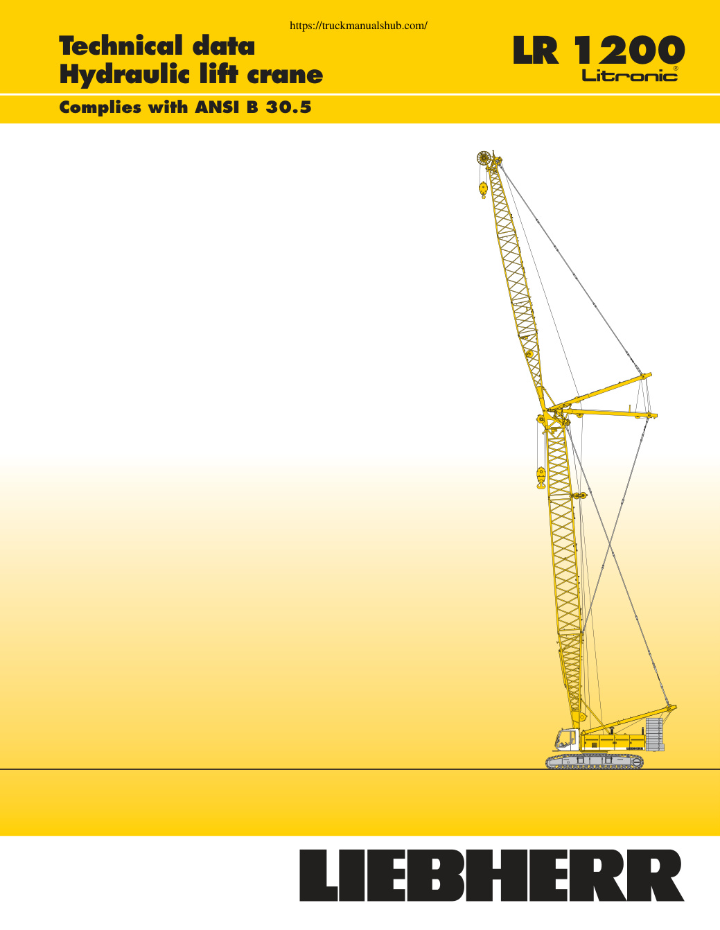 Première page de Liebherr LR 1200 Load Chart