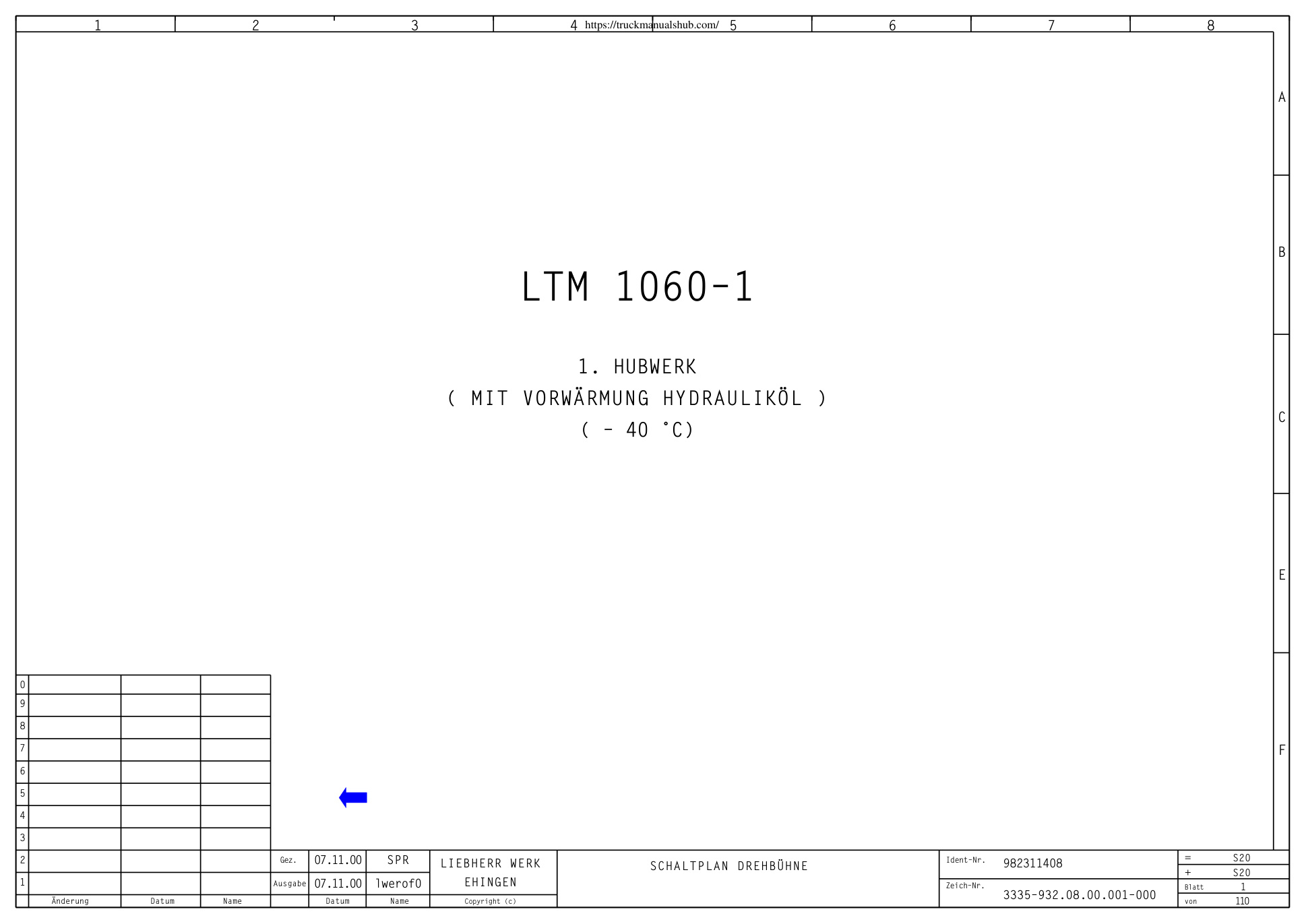 Première page de Liebherr LTM 1060 Wiring Diagrams