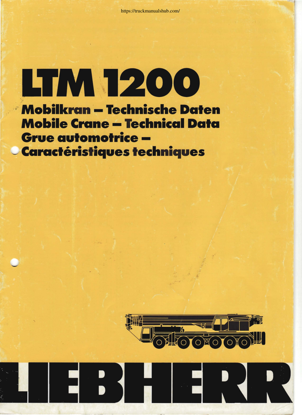 Première page de Liebherr LTM 1200