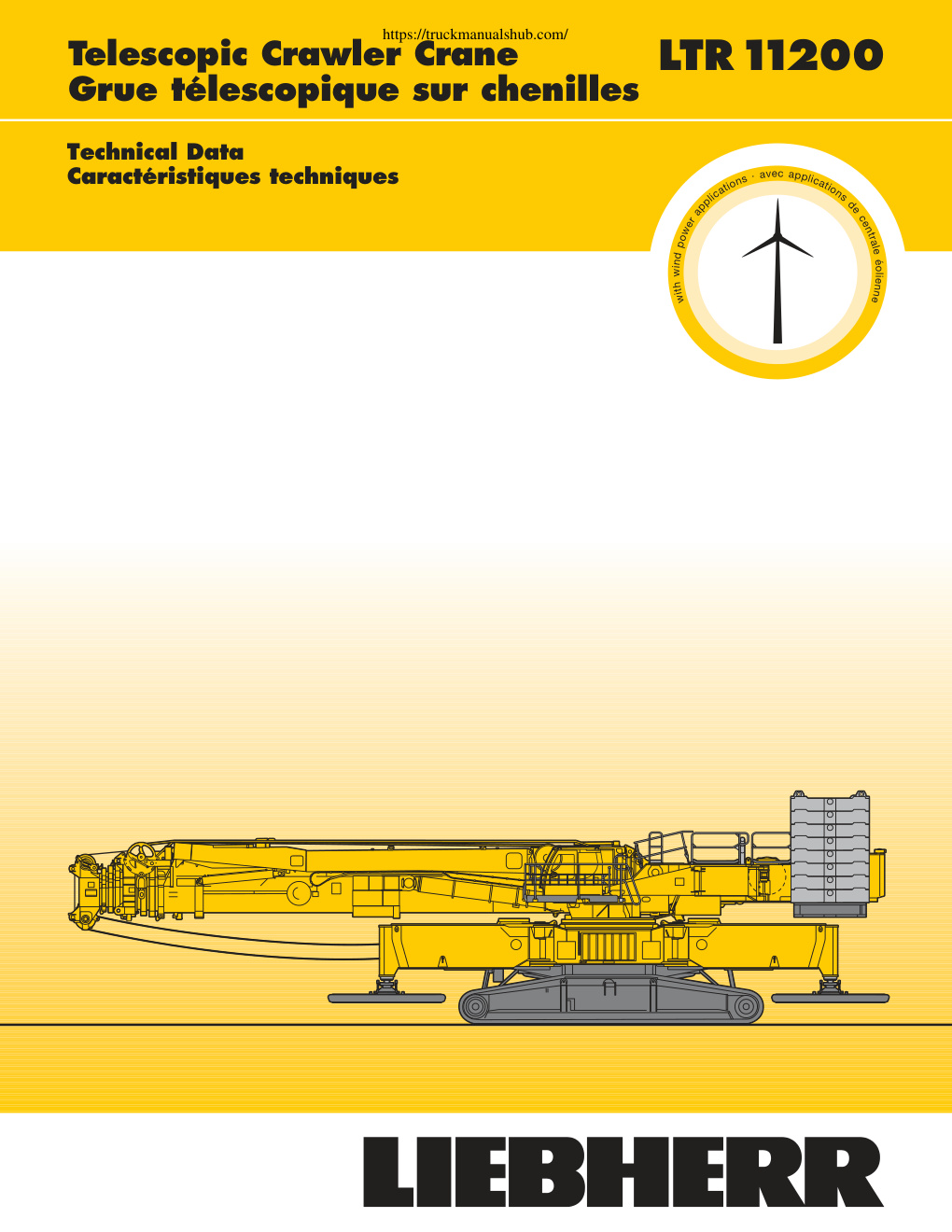 Première page de Liebherr LTR 11200 Load Chart