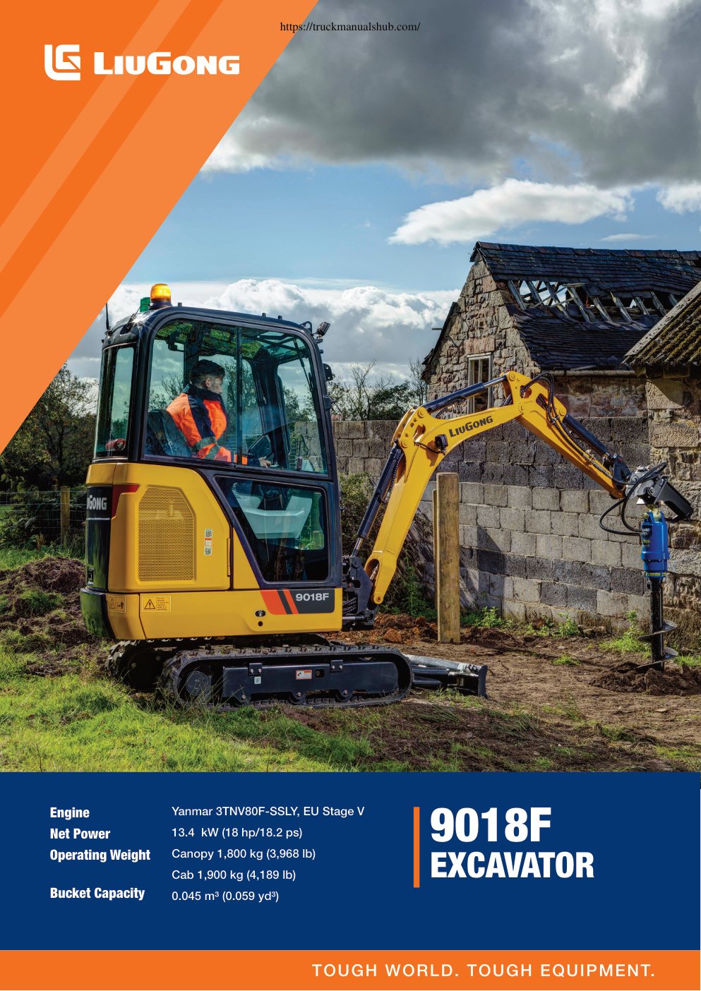 Première page de LiuGong 9018F Technical Specifications