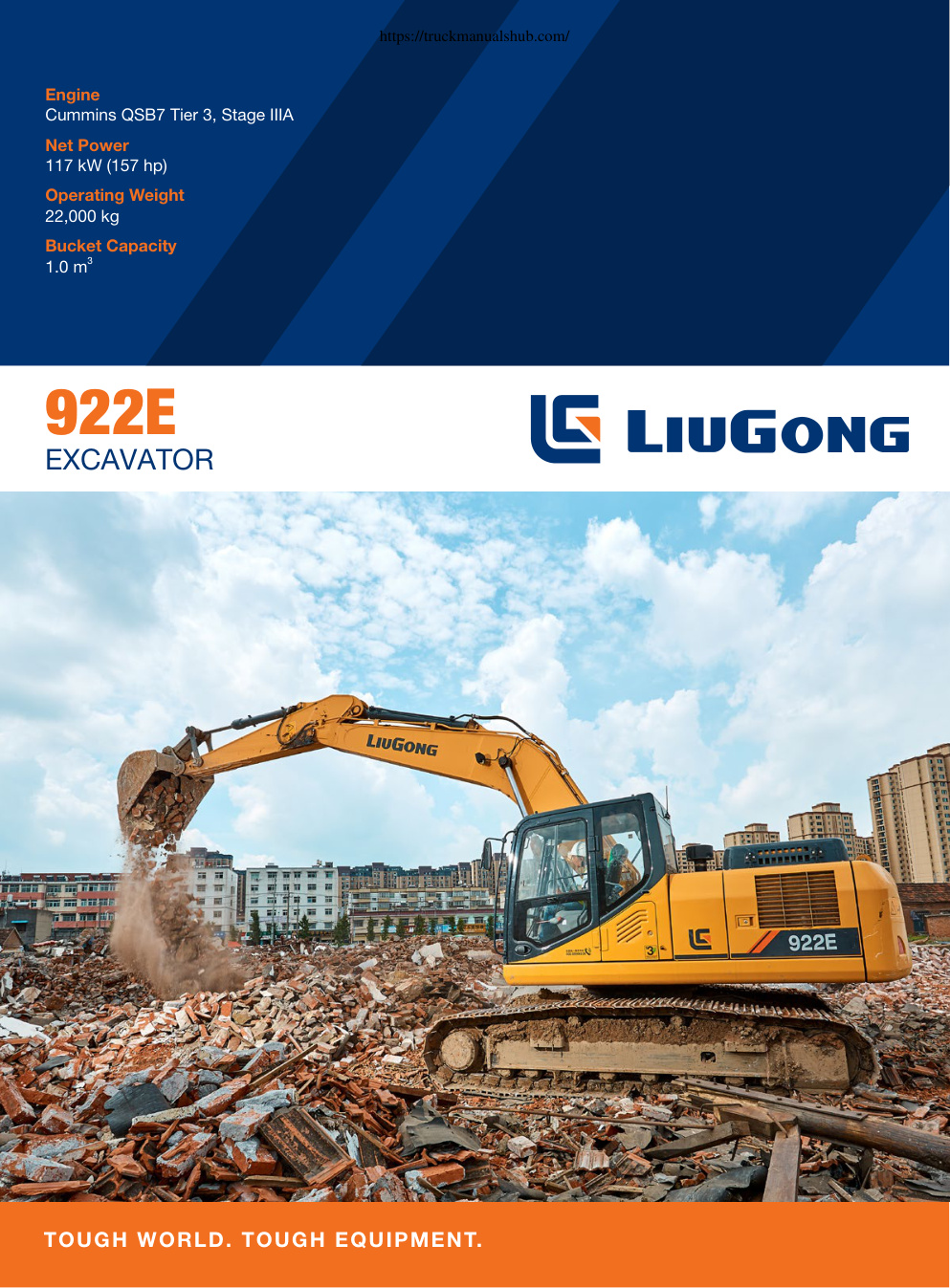 Première page de LiuGong 922E Technical Specifications
