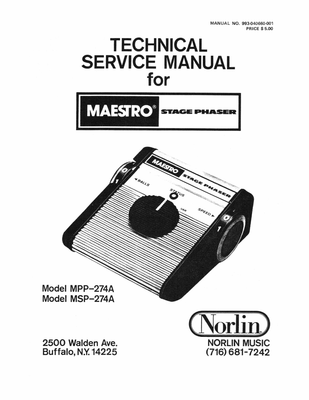 Première page de MAESTRO STAGE PHASER SERVICE MANUAL ocr