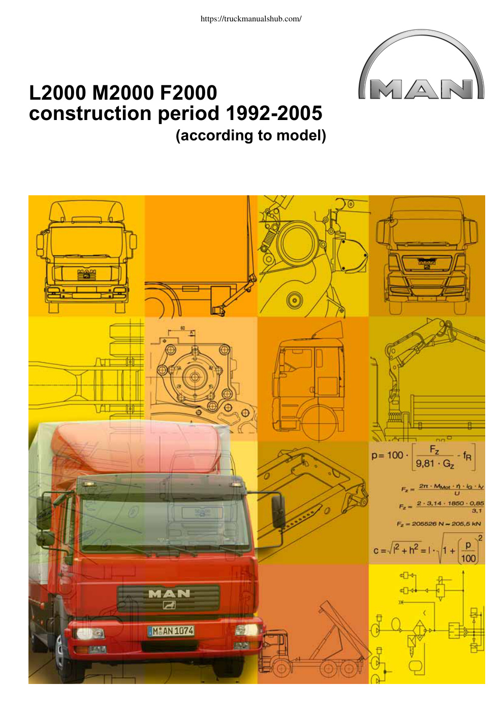 Première page de MAM L2000 M2000 F2000 construction period 1992 2005 Service Manual