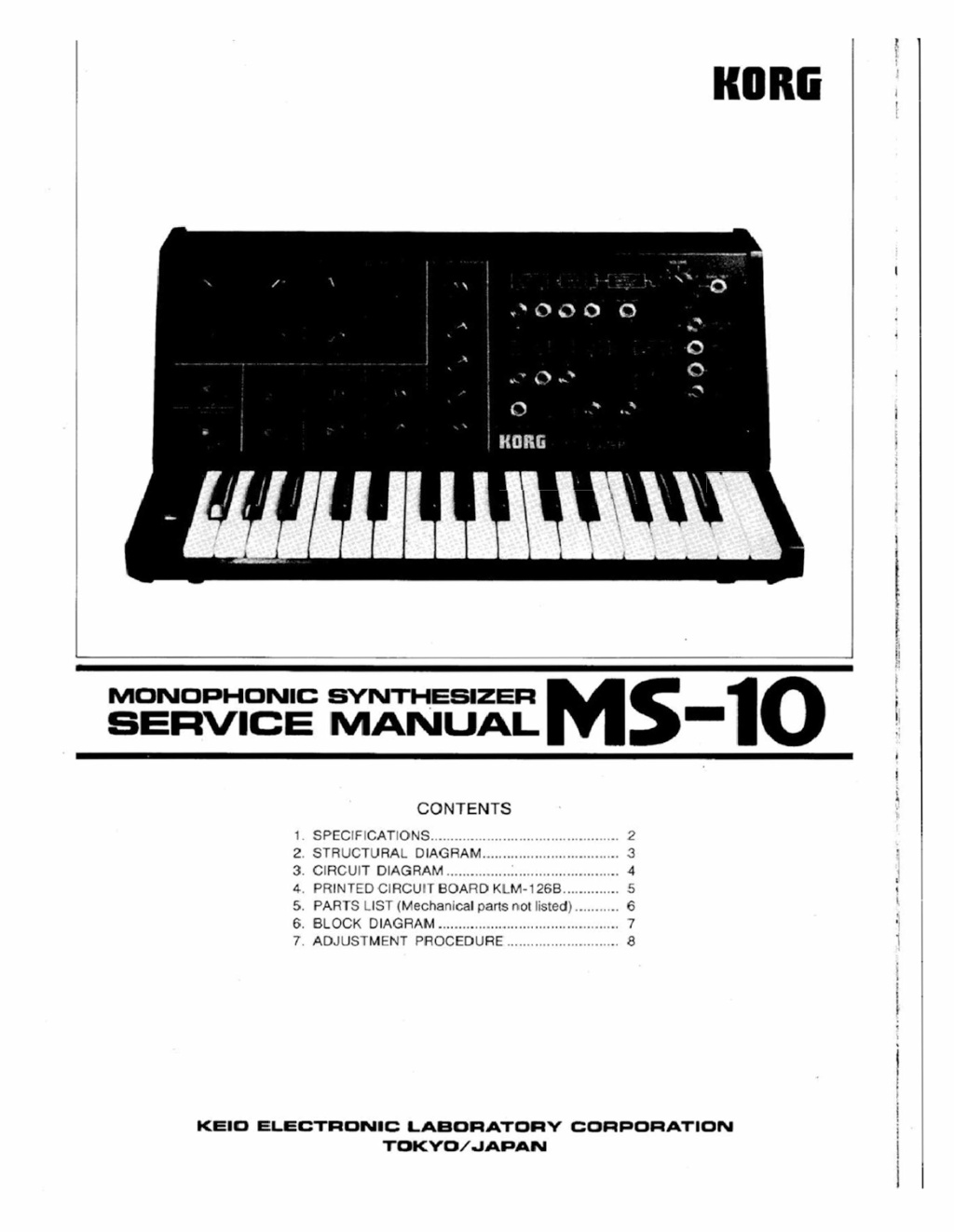 Première page de MS 10 SERVICE MANUAL ocr