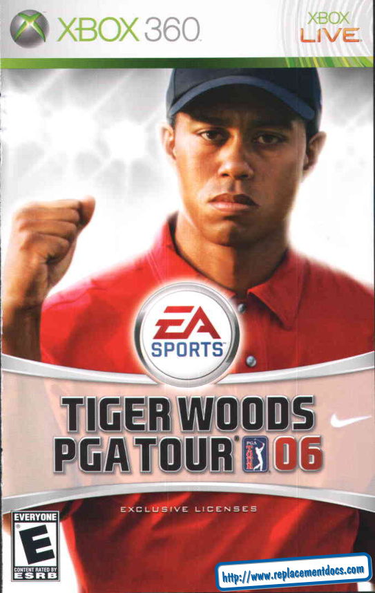 Première page de Manual Xbox 360 Tiger Woods PGA Tour 06 Manual 360