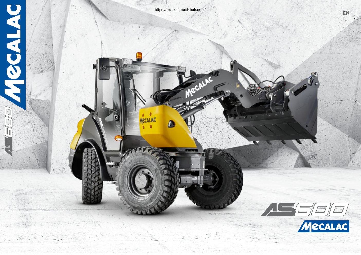 Première page de Mecalac AS600 Swing Loader Technical Specifications