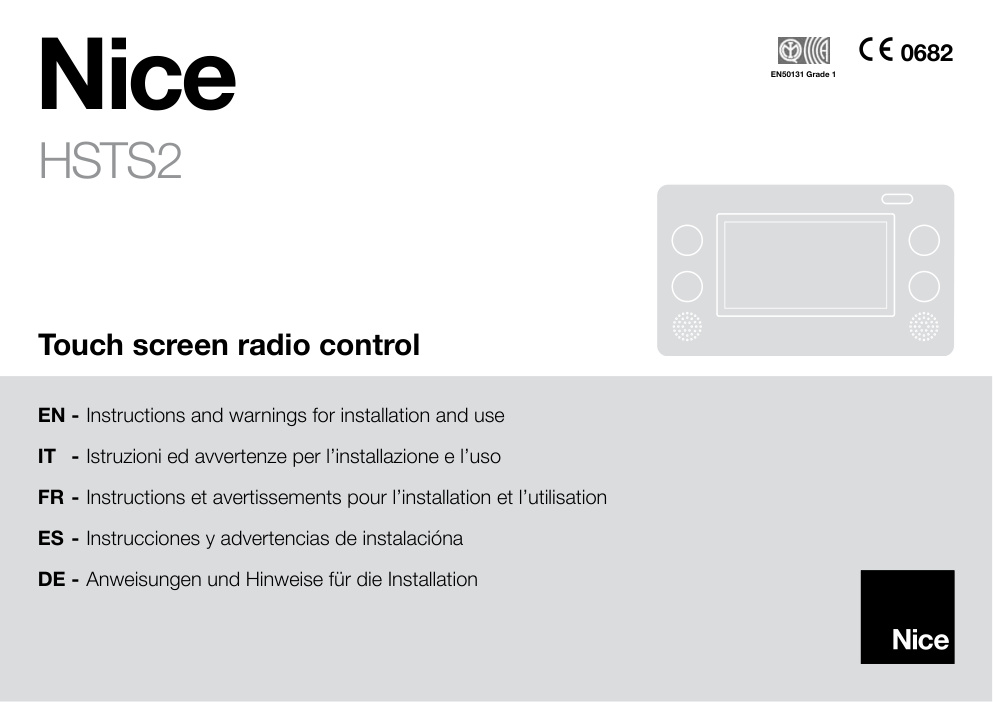 Première page de NICE HSTS2 EN