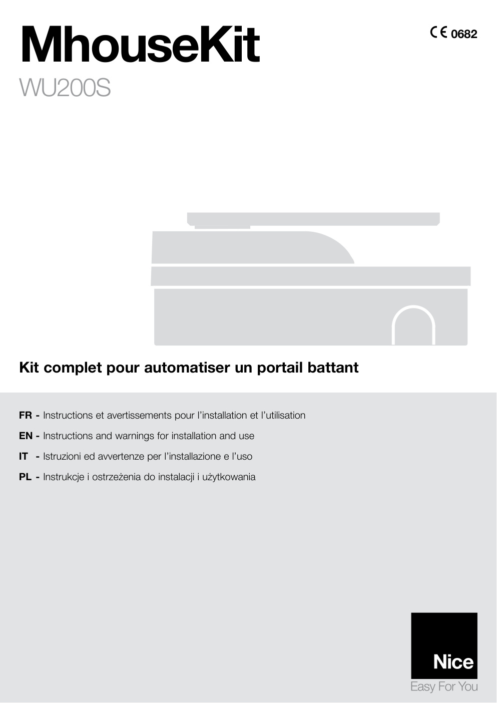 Première page de NICE MhouseKit FR 6