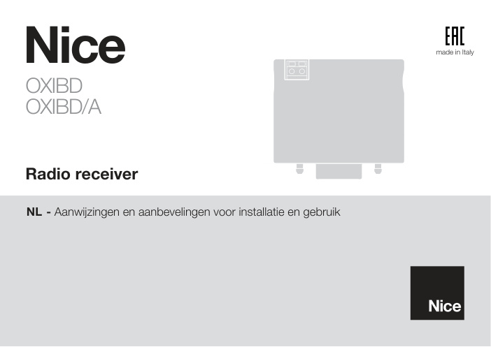 Première page de NICE OXIBD OXIBD A NL