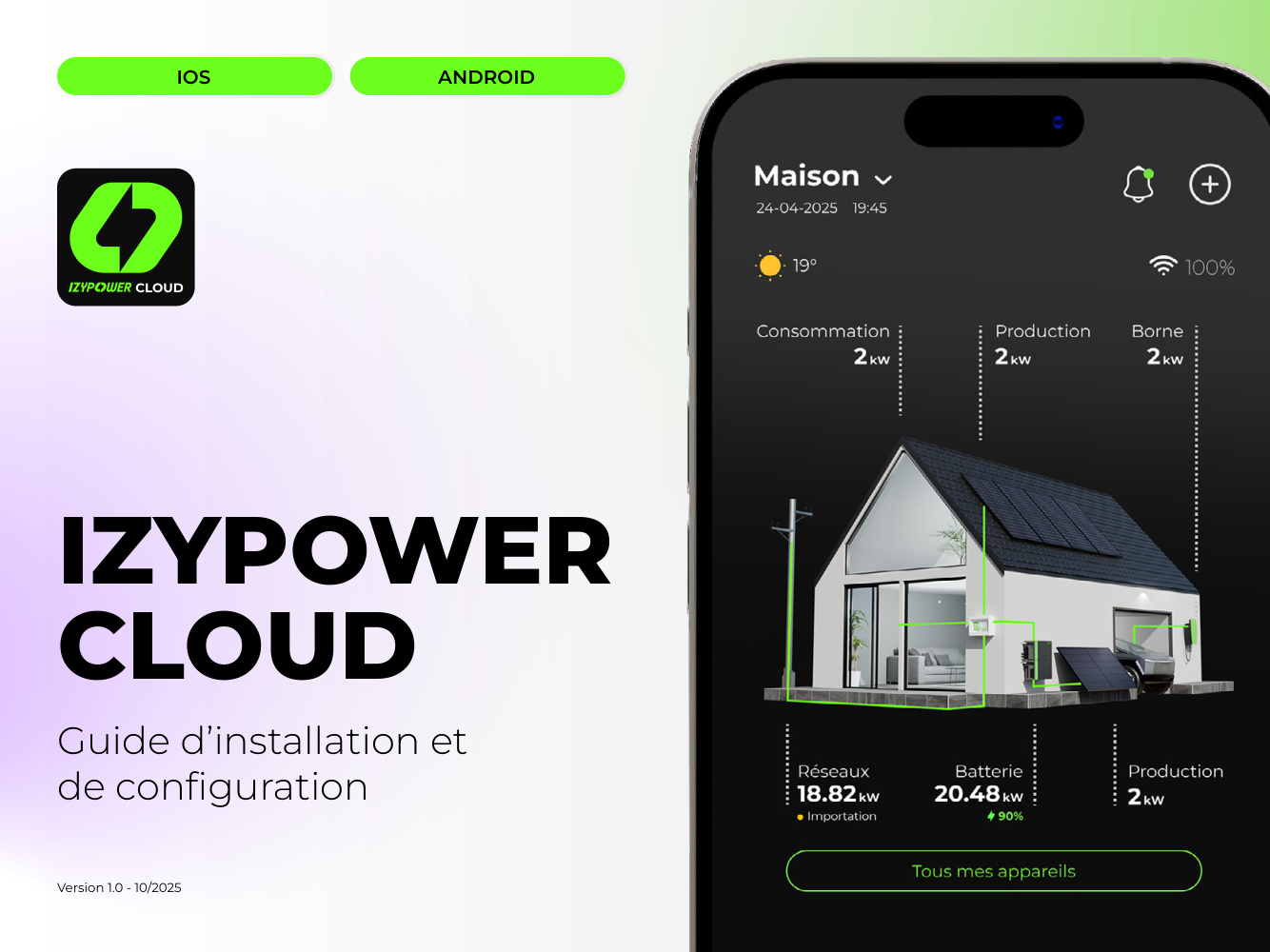 Première page de NOTICE IZYPOWER CLOUD