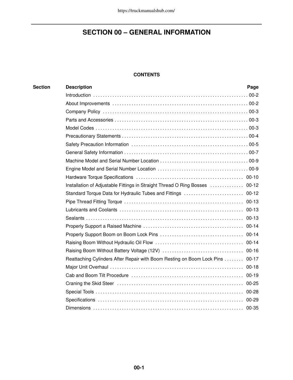 Première page de New Holland LS160 Maintenance Manual