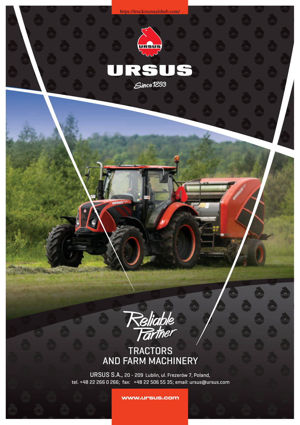 Première page de New Ursus Tractor Models Technical Data