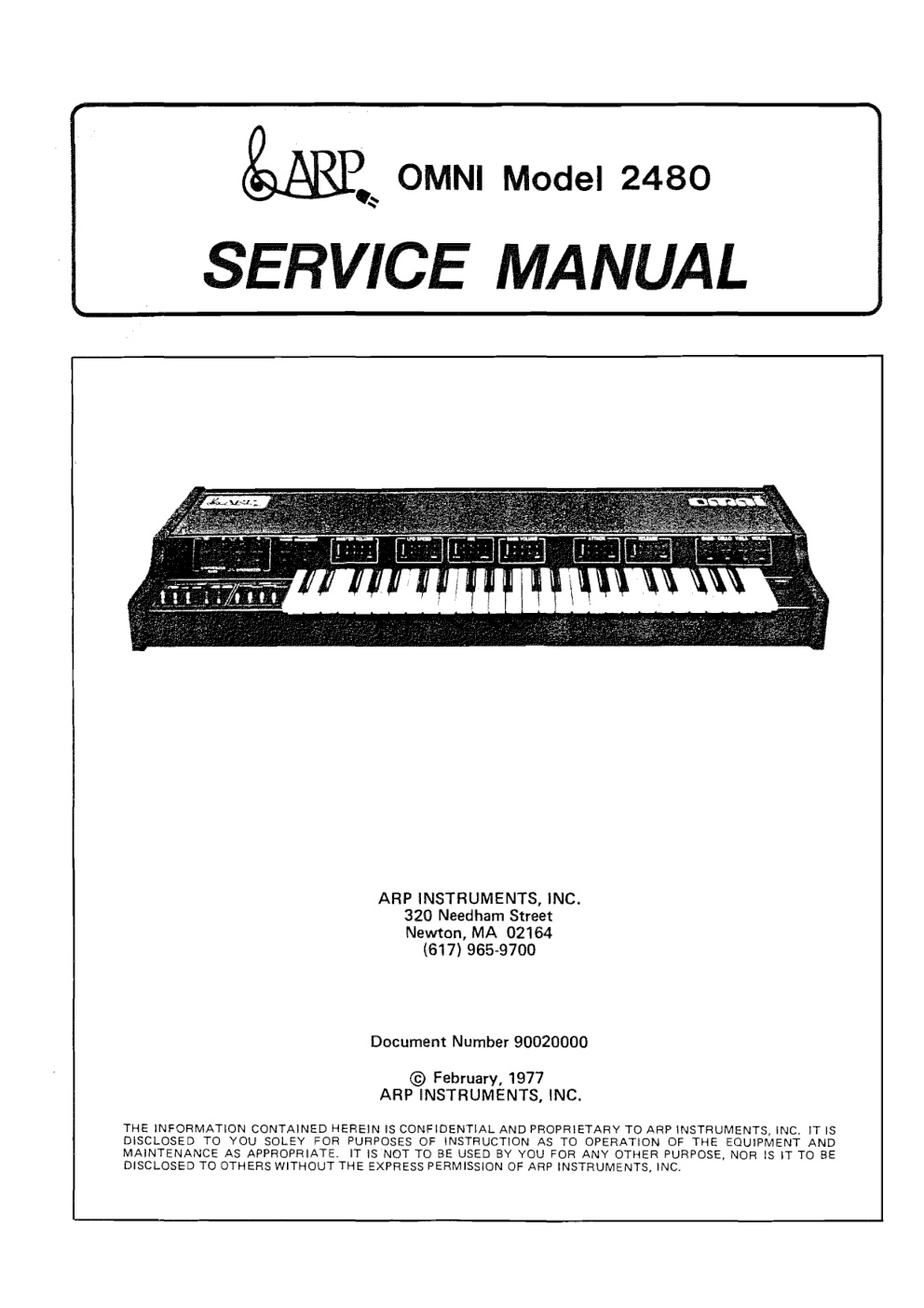 Première page de OMNI 1 SERVICE MANUAL ocr