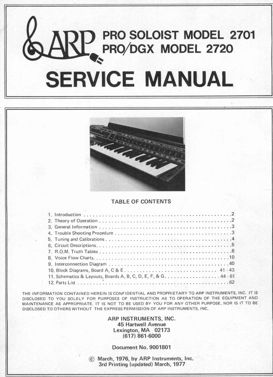 Première page de PRO SOLOIST PRO DGX SERVICE MANUAL ocr