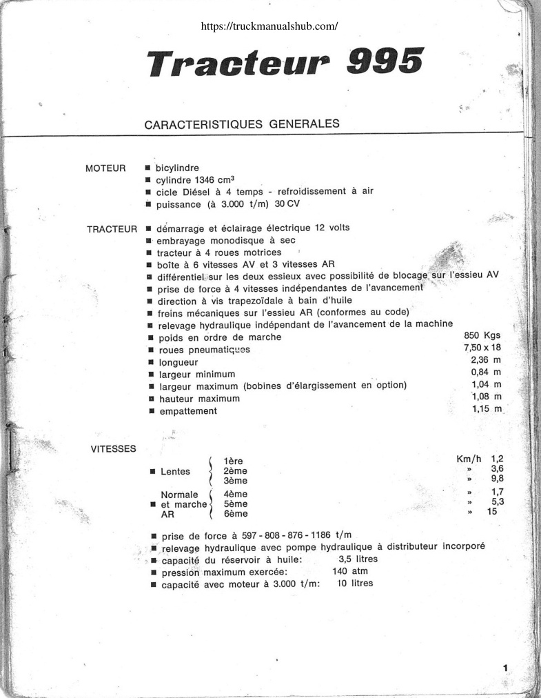 Première page de Pasquali 995 Owner s Manual