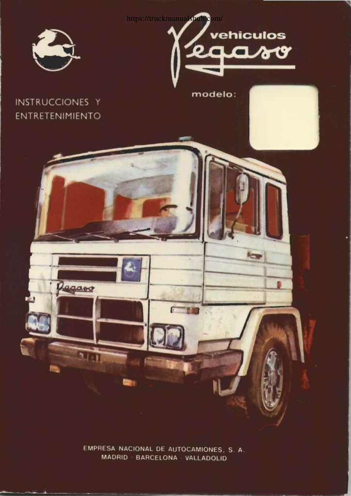 Première page de Pegaso 2180 Operator s Manual