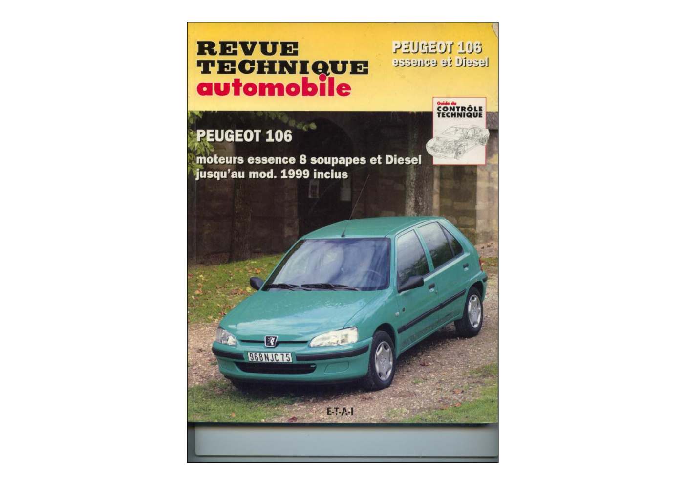 Première page de Peugeot 106 Phase II RTA