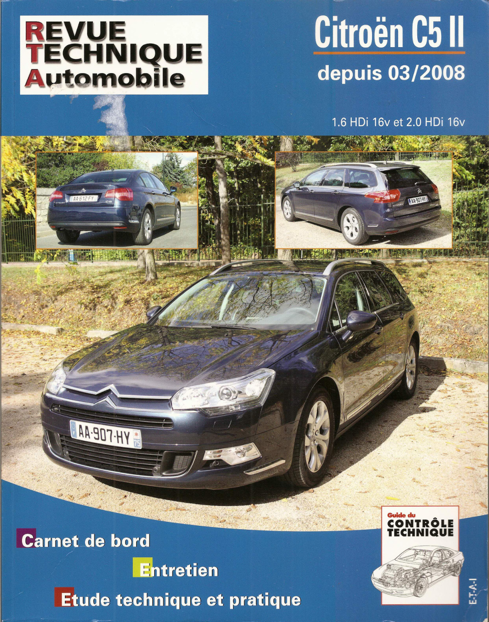 Première page de RTA Citroen C5 1 6 2 0 HDI 16V 2008