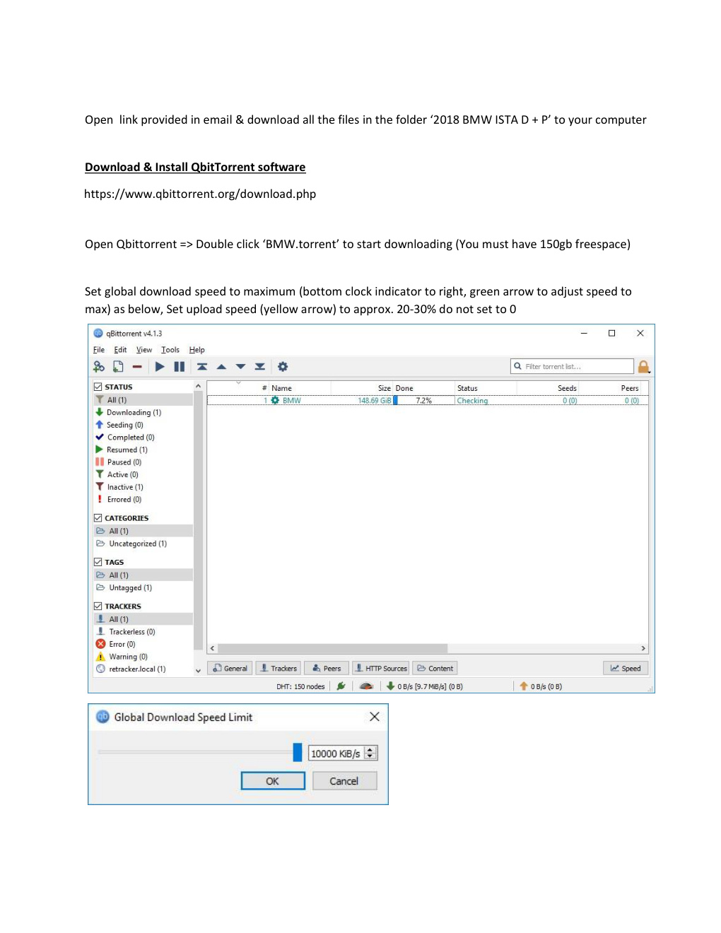 Première page de Read me HOW TO DOWNLOAD 2019 BMW ISTA