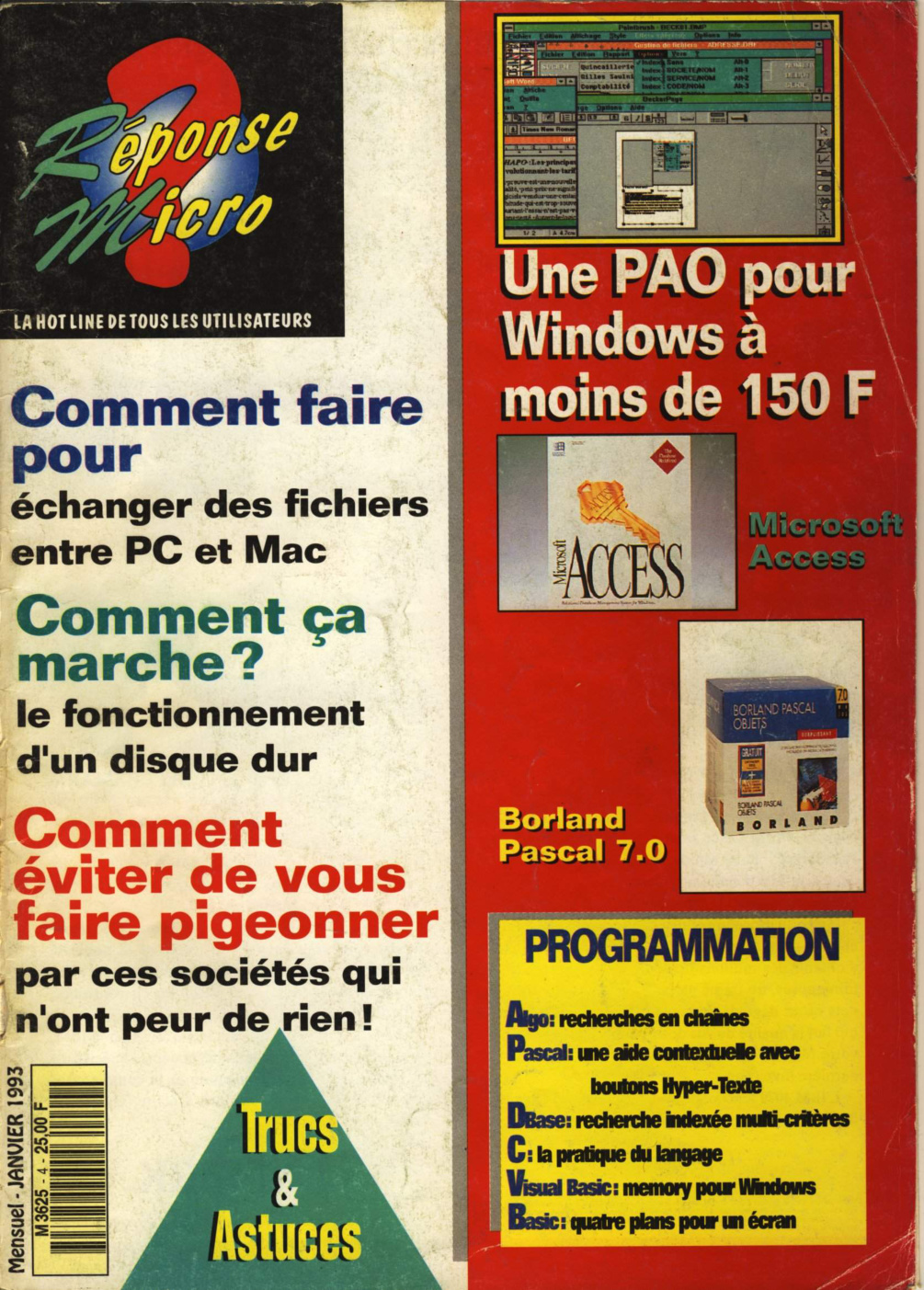 Première page de ReponseMicro numero04