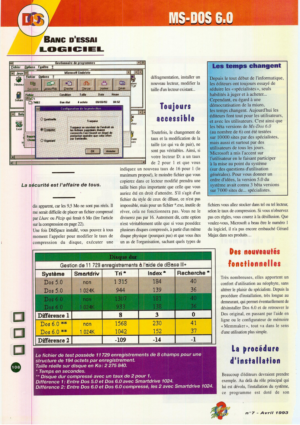Première page de ReponseMicro numero07 02
