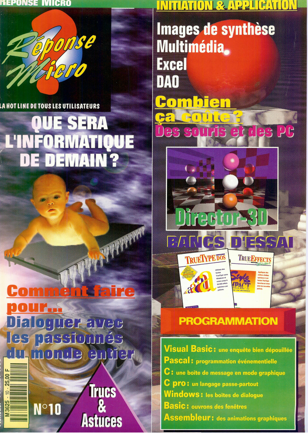 Première page de ReponseMicro numero10
