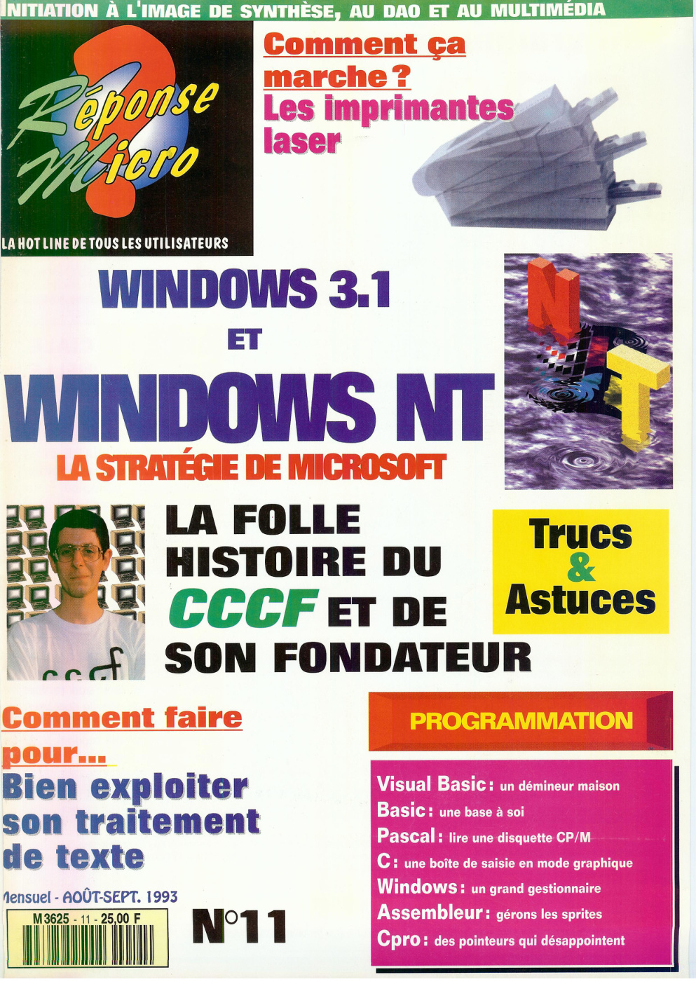 Première page de ReponseMicro numero11