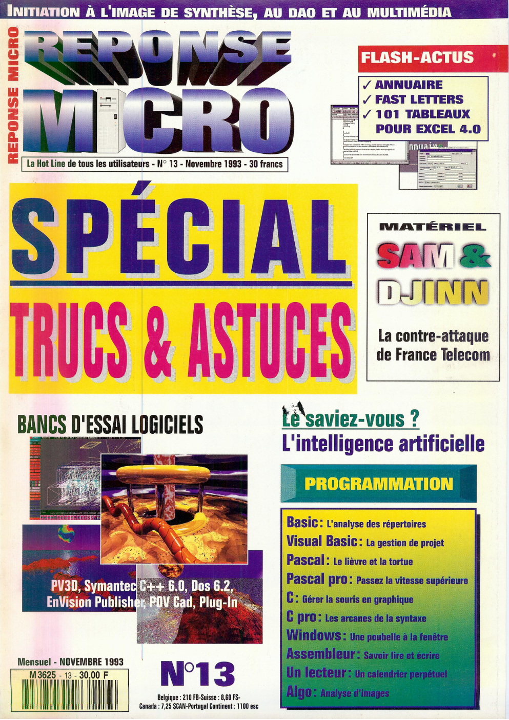 Première page de ReponseMicro numero13