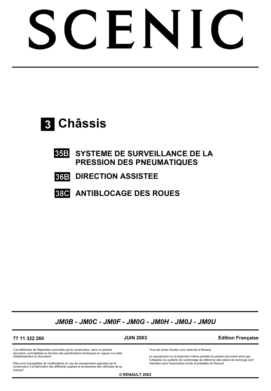 Première page de SCENIC 2 Châssis 2