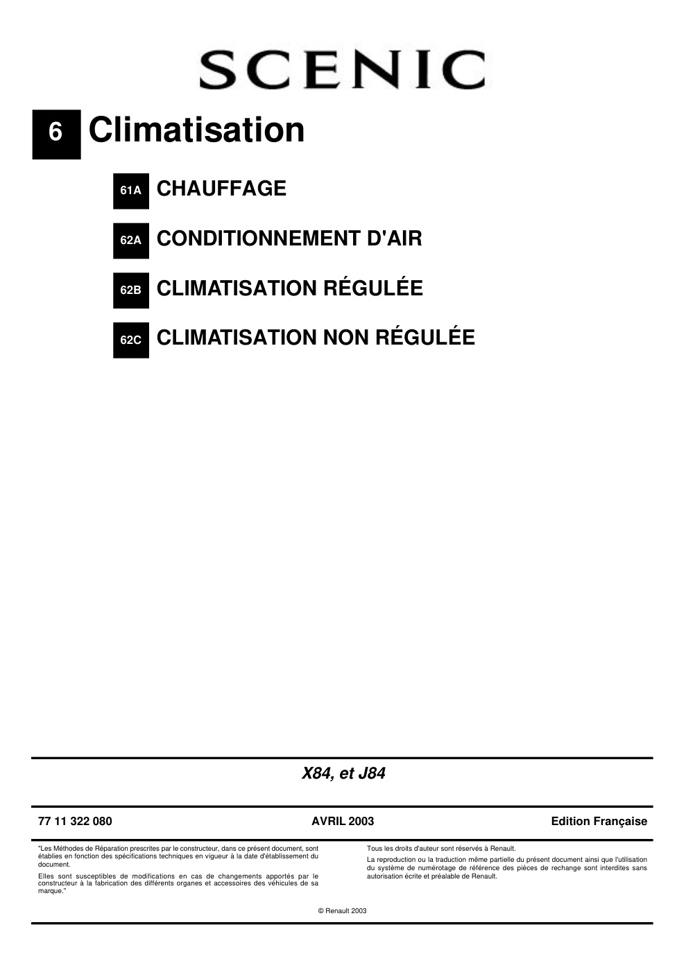 Première page de SCENIC 2 Climatisation 2