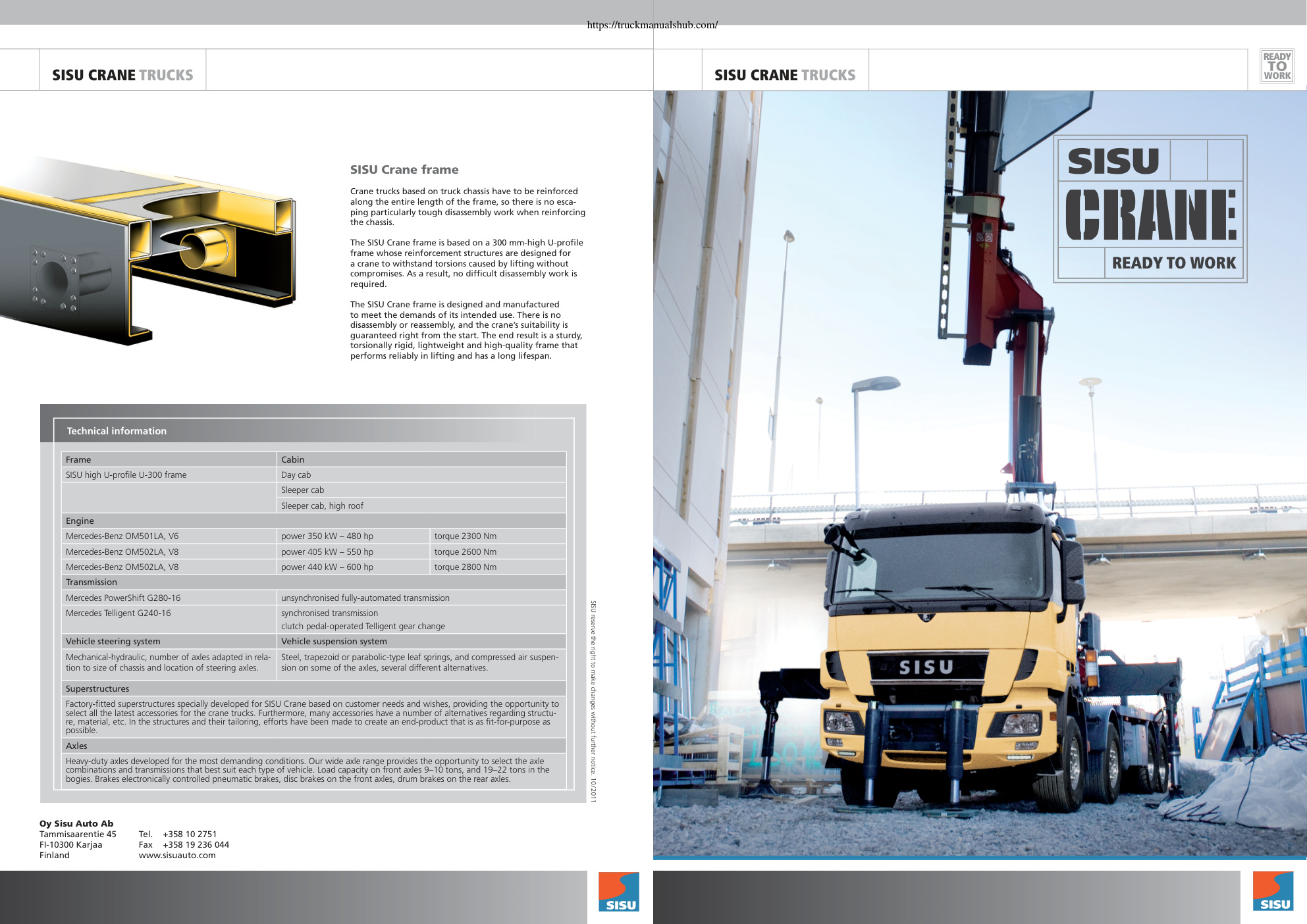 Première page de SISU Crane Trucks