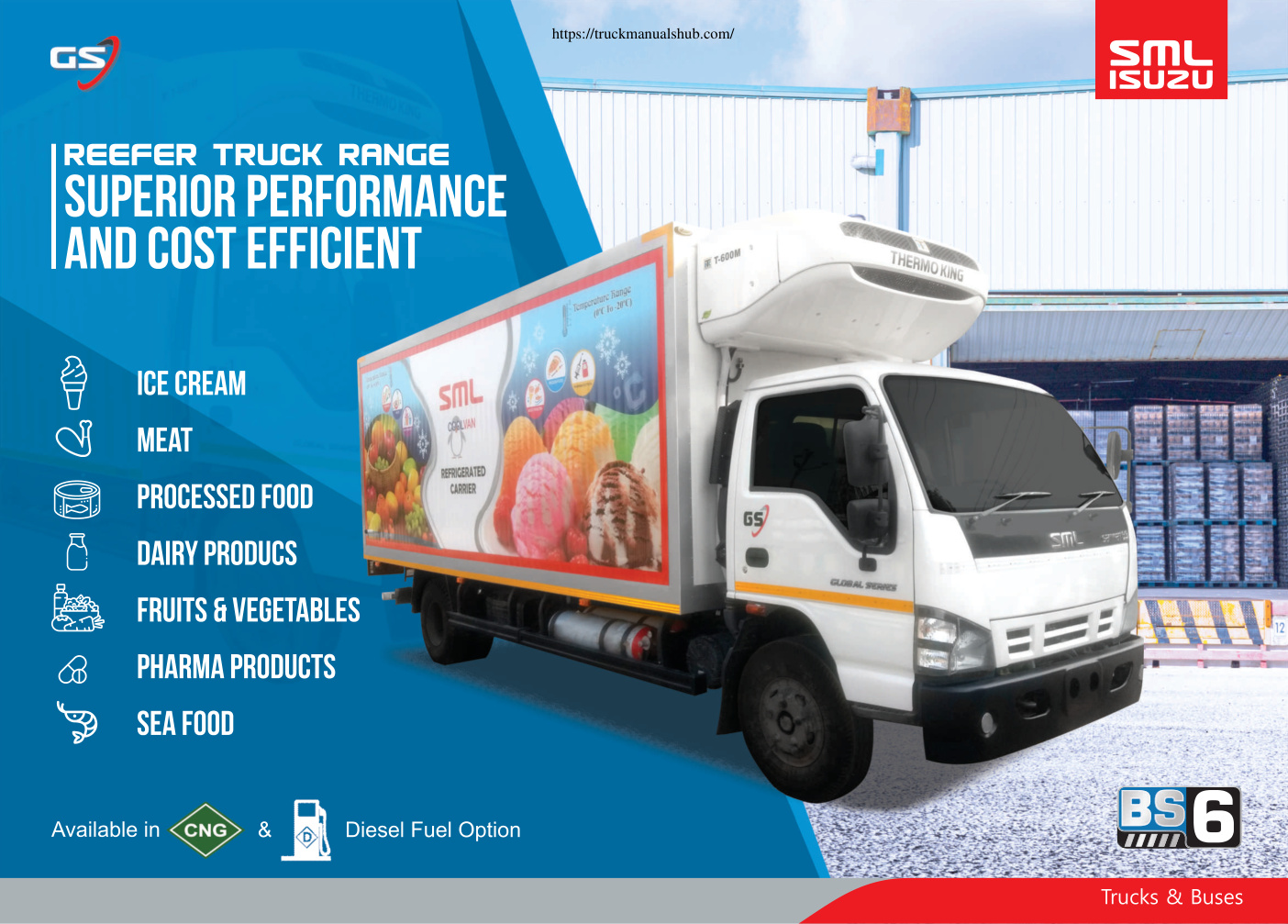 Première page de SML Isuzu Reefer Truck Specifications