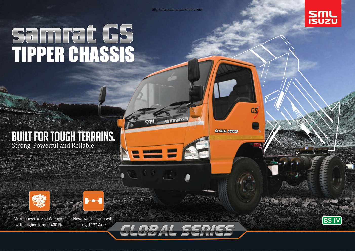 Première page de SML Isuzu Samrat GS Tipper