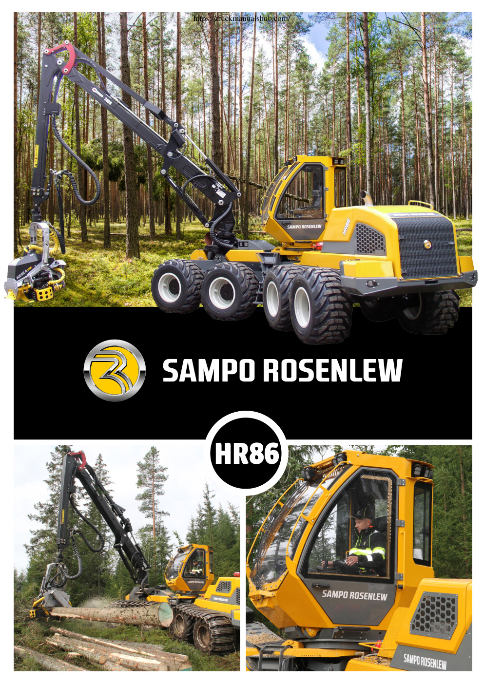 Première page de Sampo Rosenlew HR86 Harvester Instruction Manual