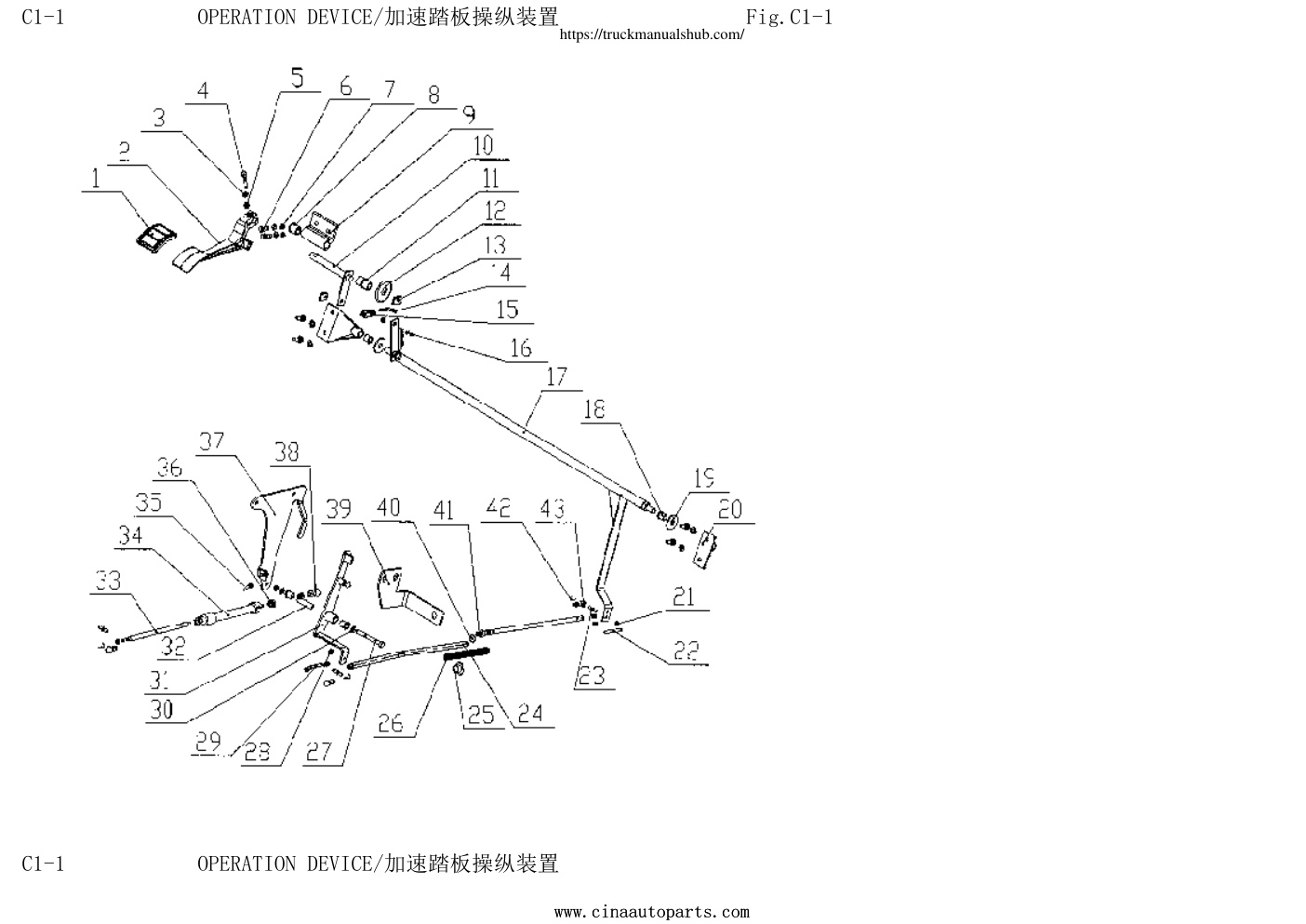 Première page de Sinotruk HOWO Truck Parts Catalogue