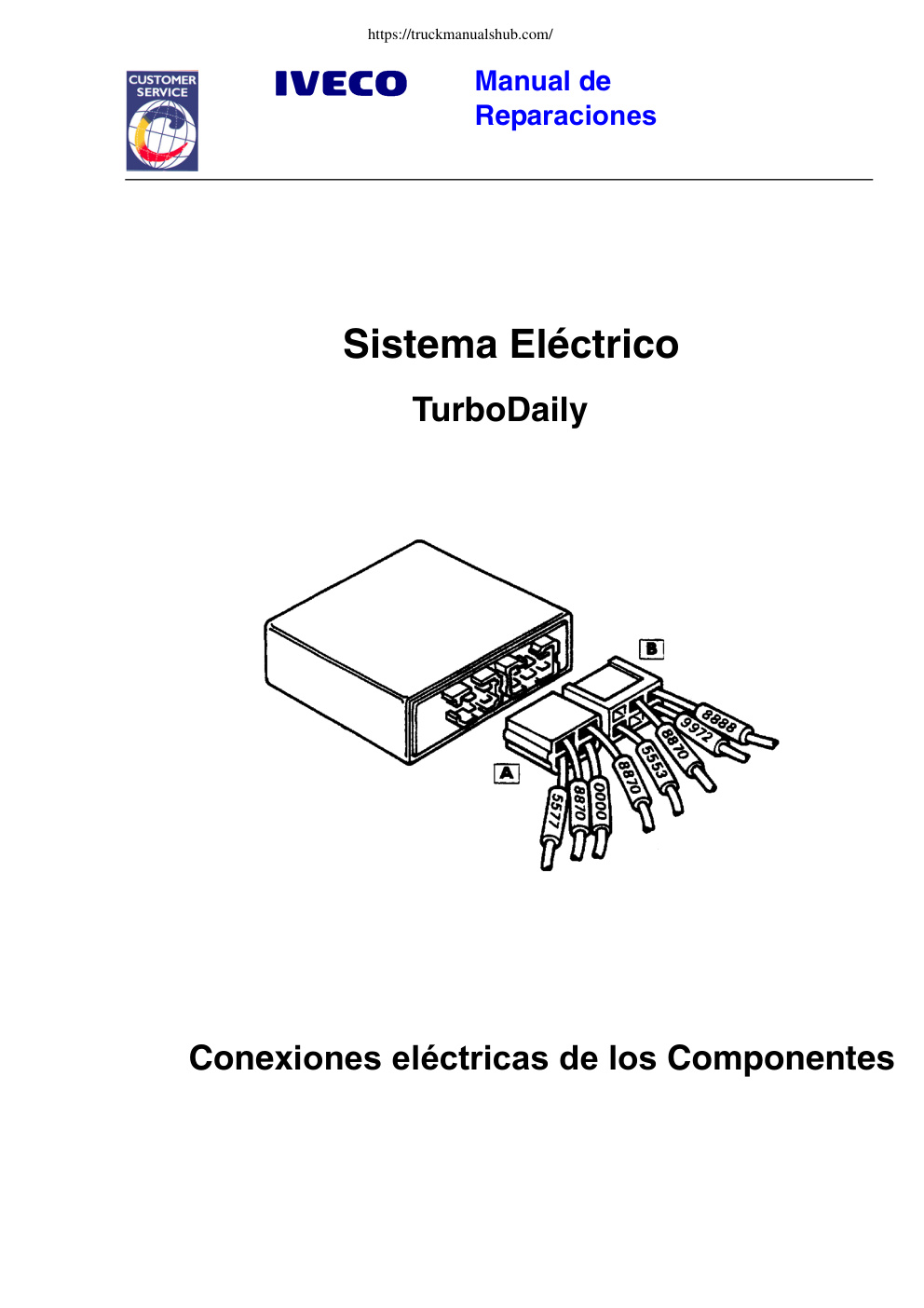 Première page de Sistema Electrico Iveco Turbo Daily PDF manual