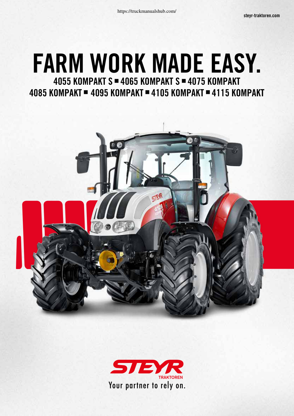 Première page de Steyr Kompakt tractor