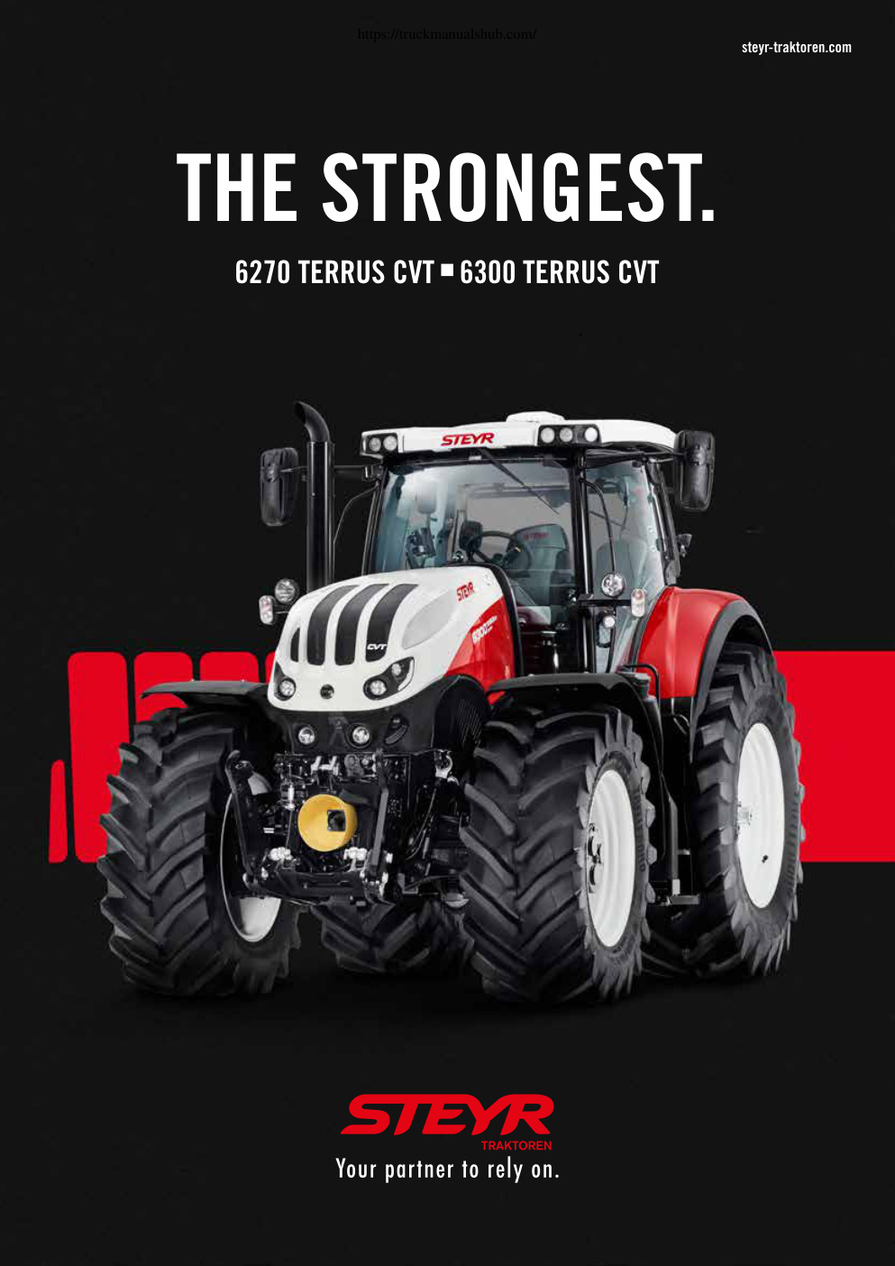 Première page de Steyr Terrus Tractor Brochure