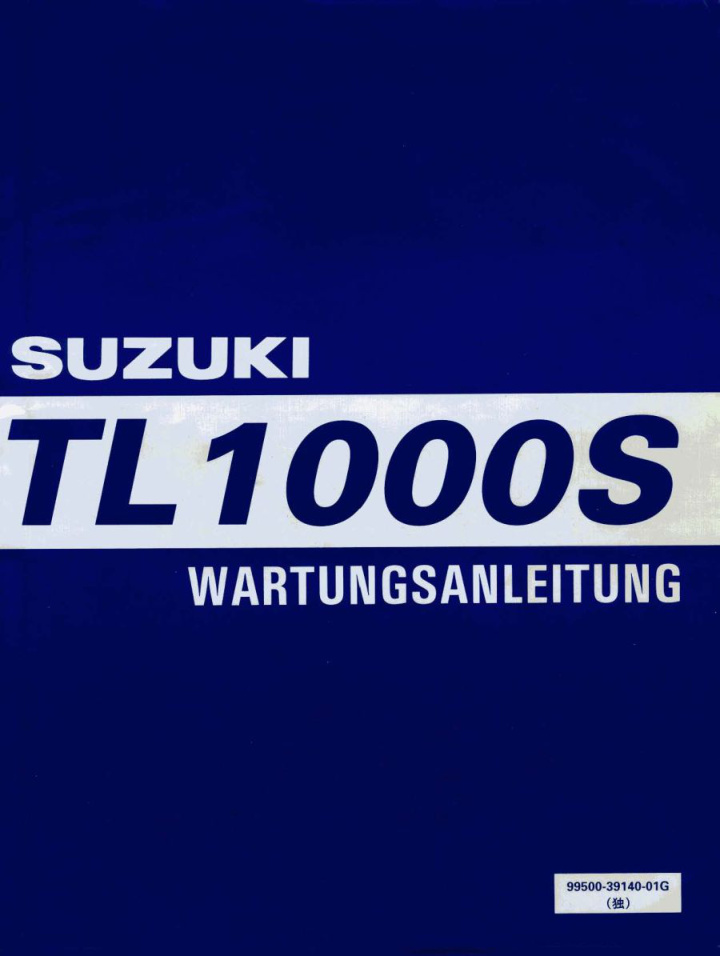 Première page de Suzuki TL 1000 S 97 99 Service Manual ENG By Mosue