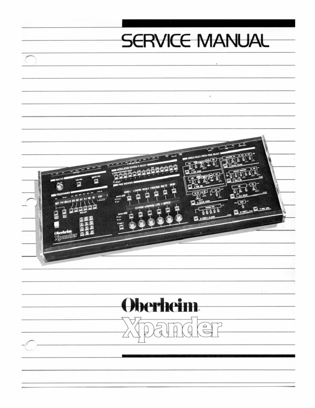 Première page de XPANDER SERVICE MANUAL ocr