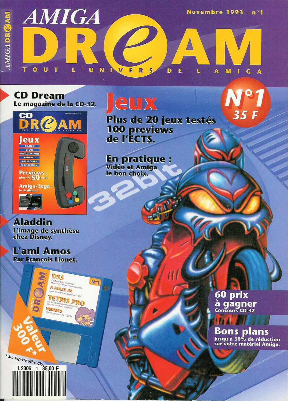 Première page de amigadream numero01