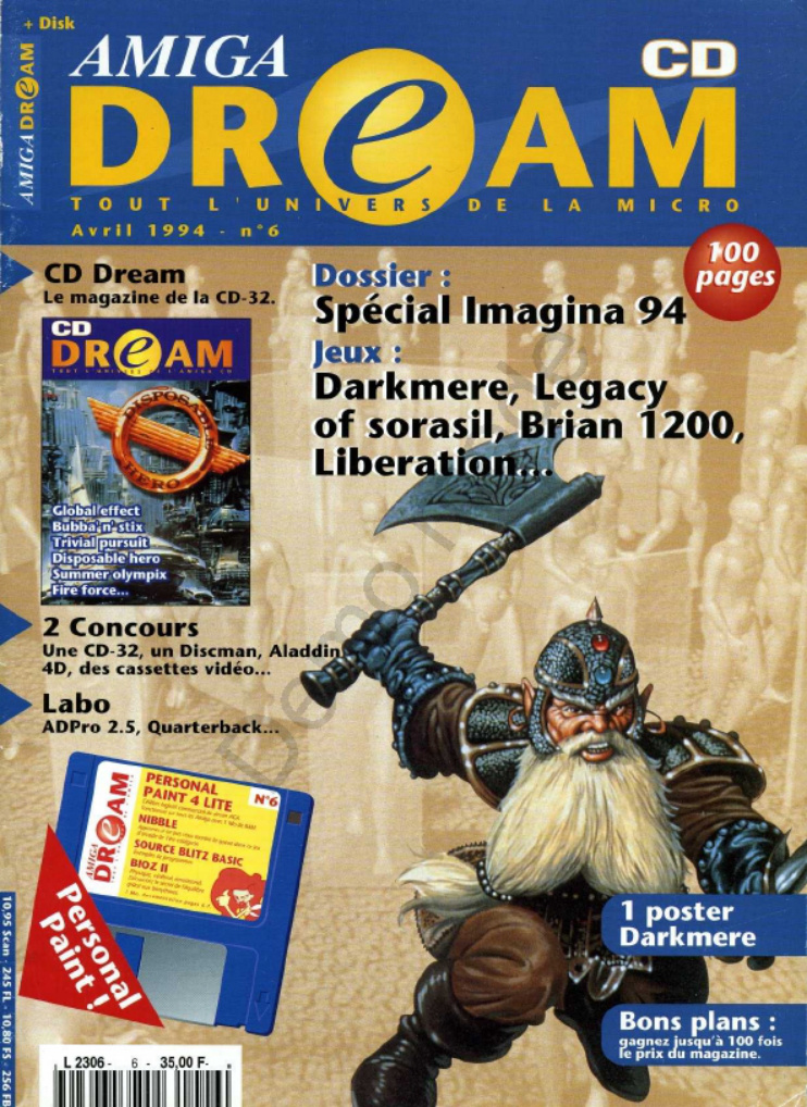 Première page de amigadream numero06